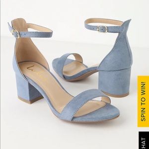 Lulu’a Harper Blue Block Heel